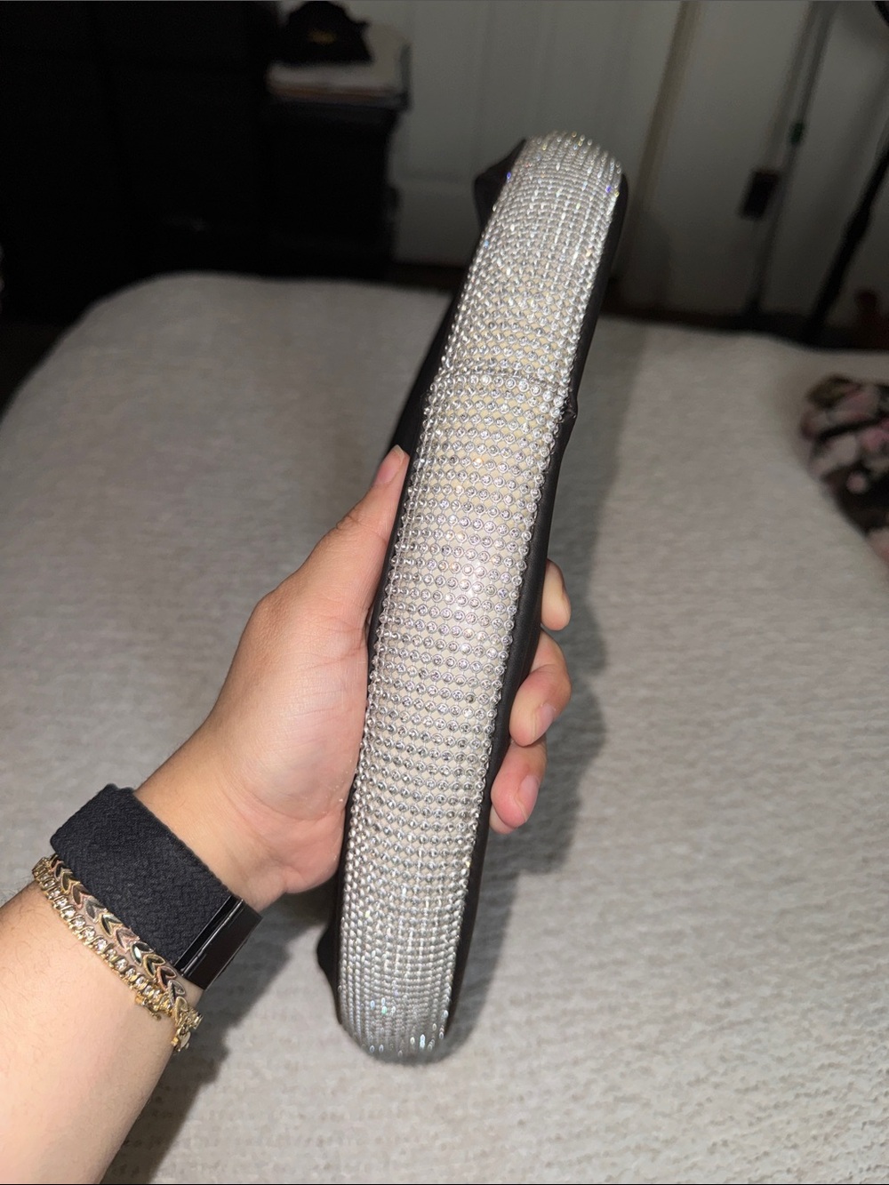 Crystal Rhinestone Steering Wheel Cover – Silver Sparkle (NEW WITHOUT TAGS)